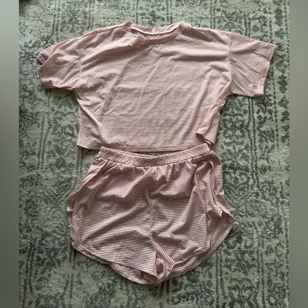 Striped Pink Sleepwear Set